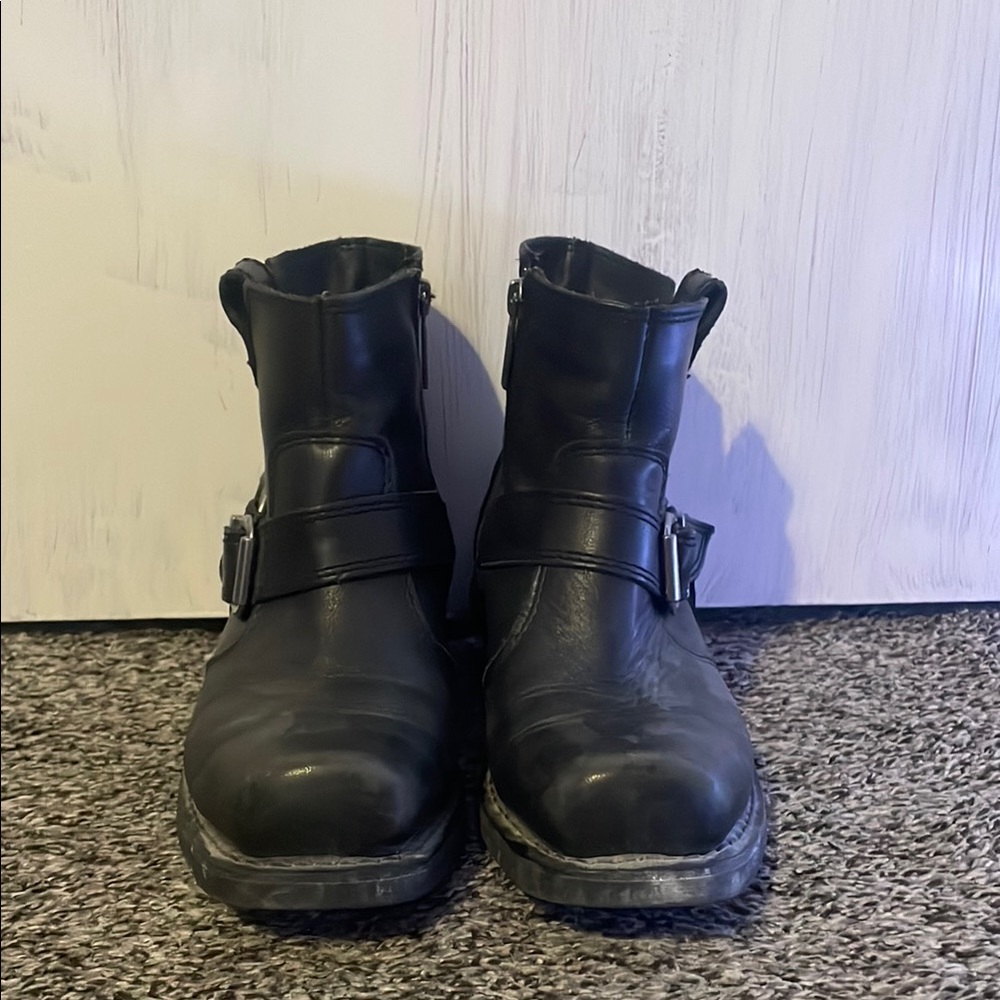 Men's Black Leather Boots